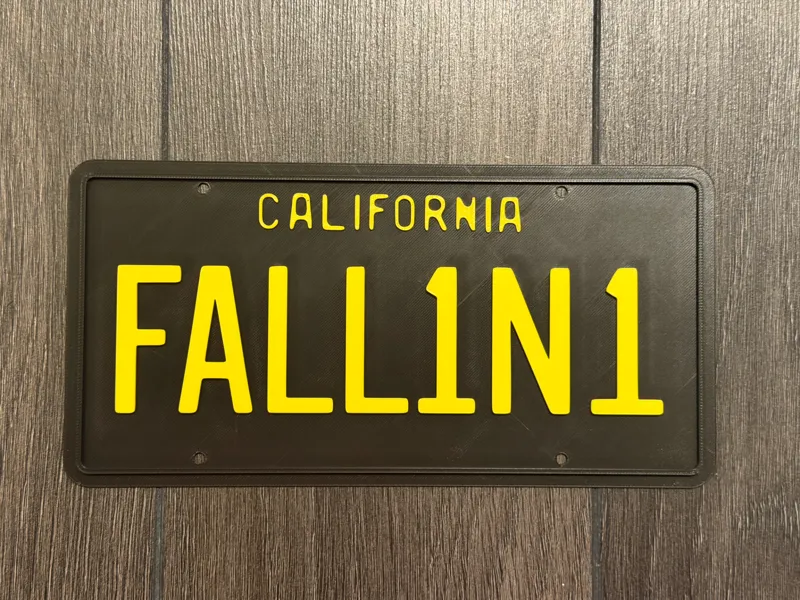 Lucifer's license plate