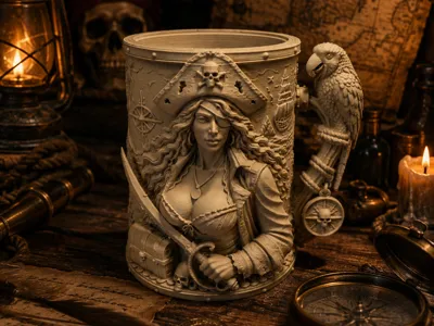 Pirate Queen Decorative Cup 