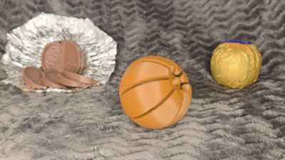 Chocolate Orange Clicky Ball Fidget Toy