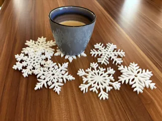 Snowflake Coasters & Christmas Tree Ornaments