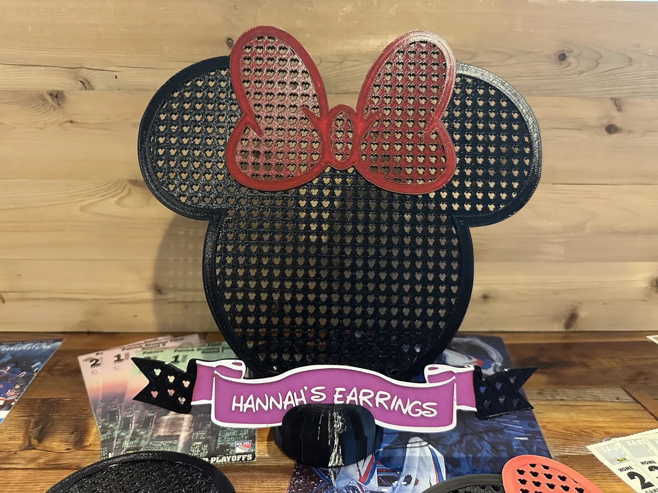 Disney Mickey and Minnie Pin Earring Holders view 4