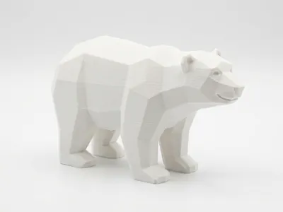 Low Poly Polar Bear (You can sell it)