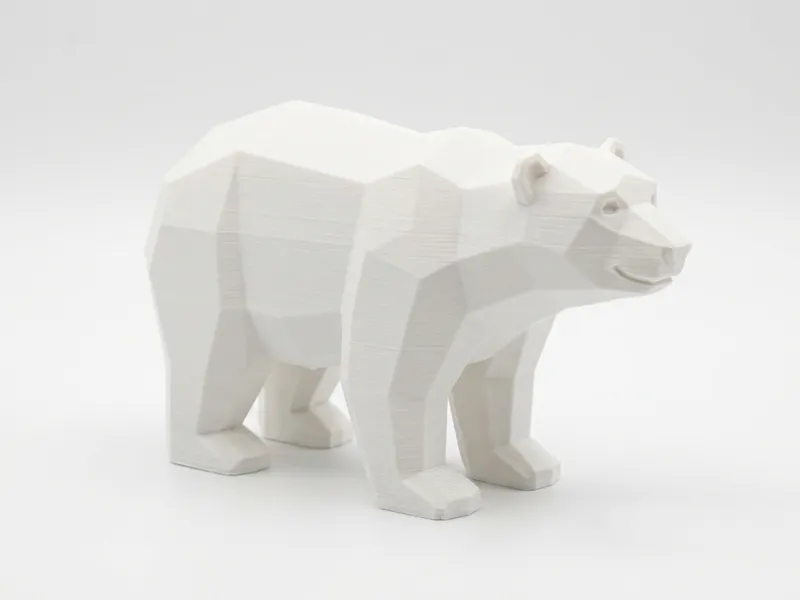 Orso Polare Low Poly (Puoi venderlo)