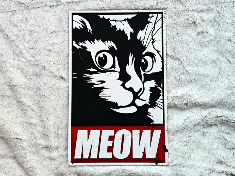 MEOW! - Retro Poster