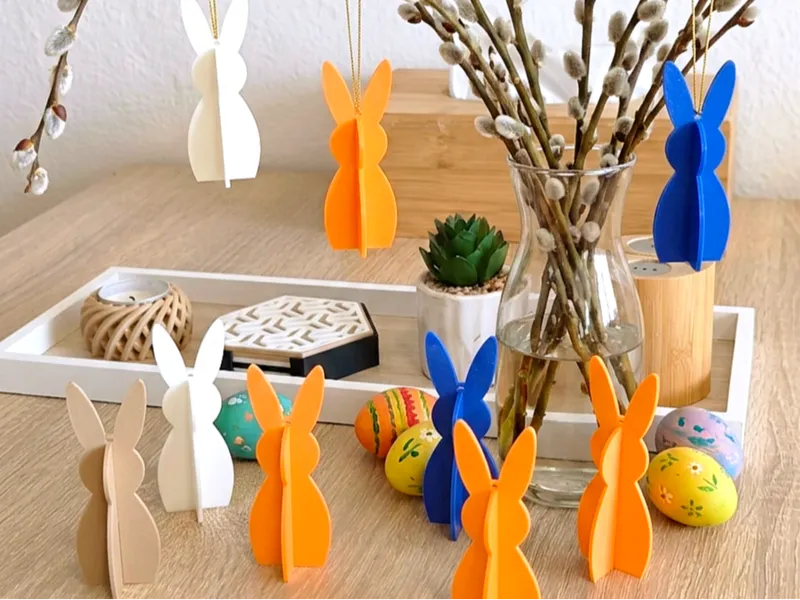 Easter Bunny (2-Piece to 3D Model)