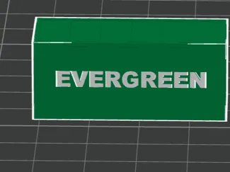 20ft evergreen h0 container 1;87