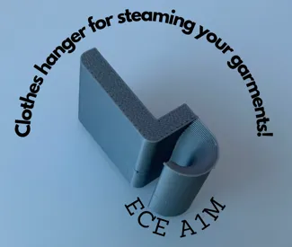 Clothes hanger for steaming your garments