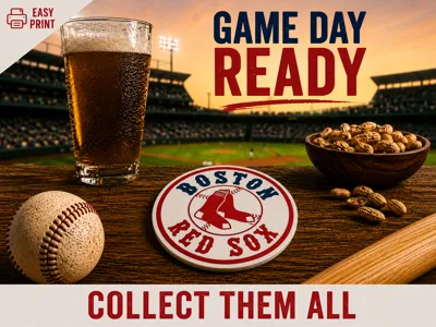 boston red sox coaster mlb