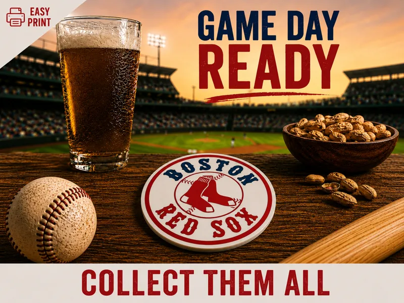 boston red sox coaster mlb