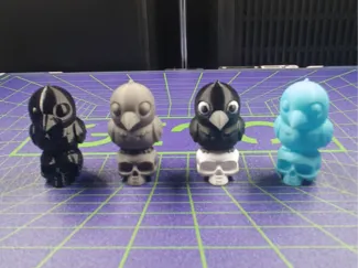 keychain/decor  Corvetto corvo  stile chibi