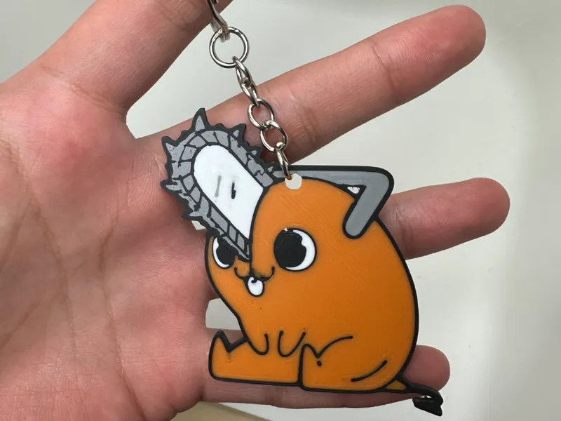 Pochita Keychain from Chainsaw Man