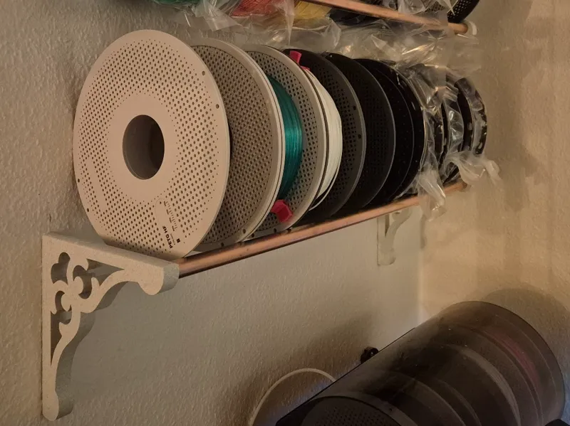 Wall mount for filament spools