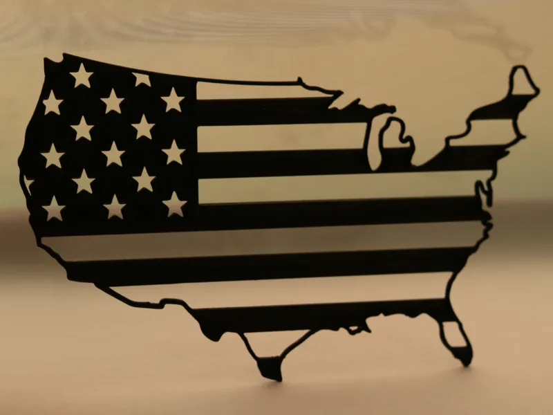 USA Flag - 2d Wall Art