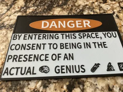 Genius Danger Sign