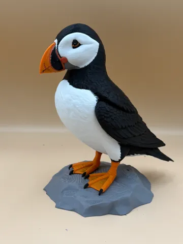 Modelo para impresión 3D: Cliffside Puffin — vista de referencia 2