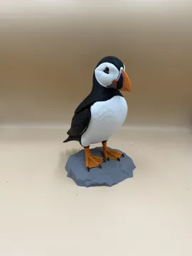 Modelo para impresión 3D: Cliffside Puffin — vista de referencia 4