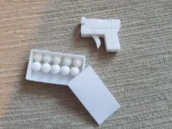 Mini BB Gun With Ammo And Ammo Box