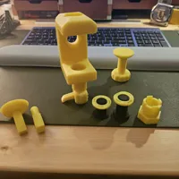 Bolt Foot with Impression For Rubber Pad