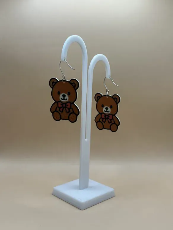 Teddy Bear Earrings view 3