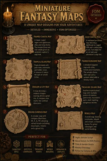 Figura decorativa: Miniature Fantasy Maps — vista de referencia 5
