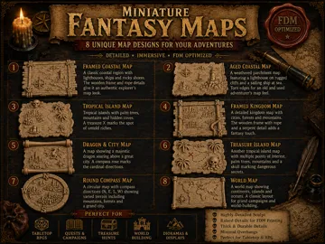 Figura decorativa: Miniature Fantasy Maps — vista de referencia 3
