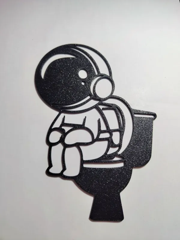 Cosmonaute - décoration murale 2D