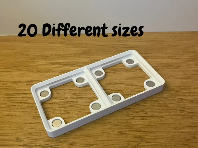 Gridfinity Baseplate 42mm with magnets