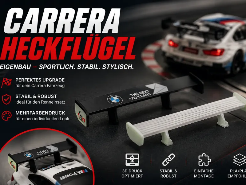 Carrera Heckflügel – für Carrera Fahrzeuge