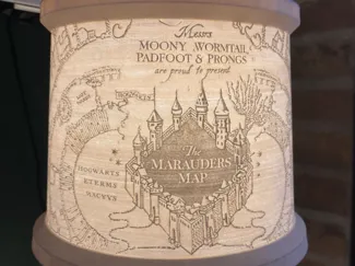 Harry Potter Lithophane Lampshade - Marauder’s map