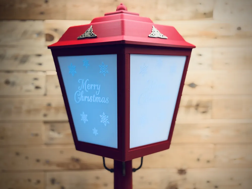 Festive Lamppost by ENIQUE3D MakerWorld: Download Free 3D Models