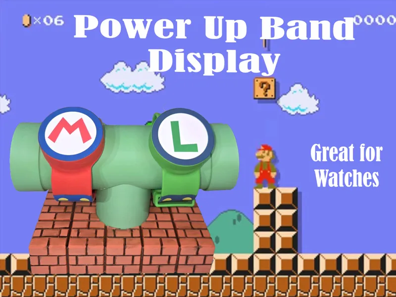 Watch & Power Up Band Display Stand Nintendo World