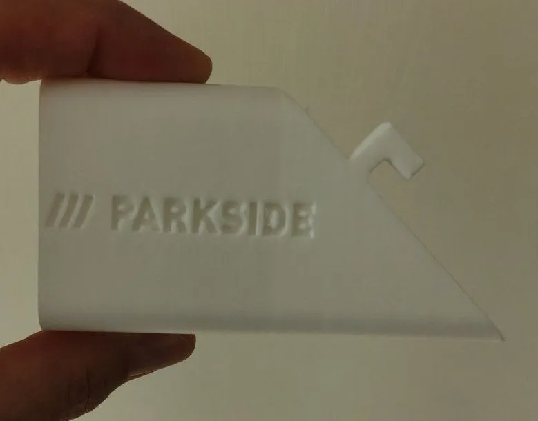 Parkside 10.8v battery holder for skadis rack