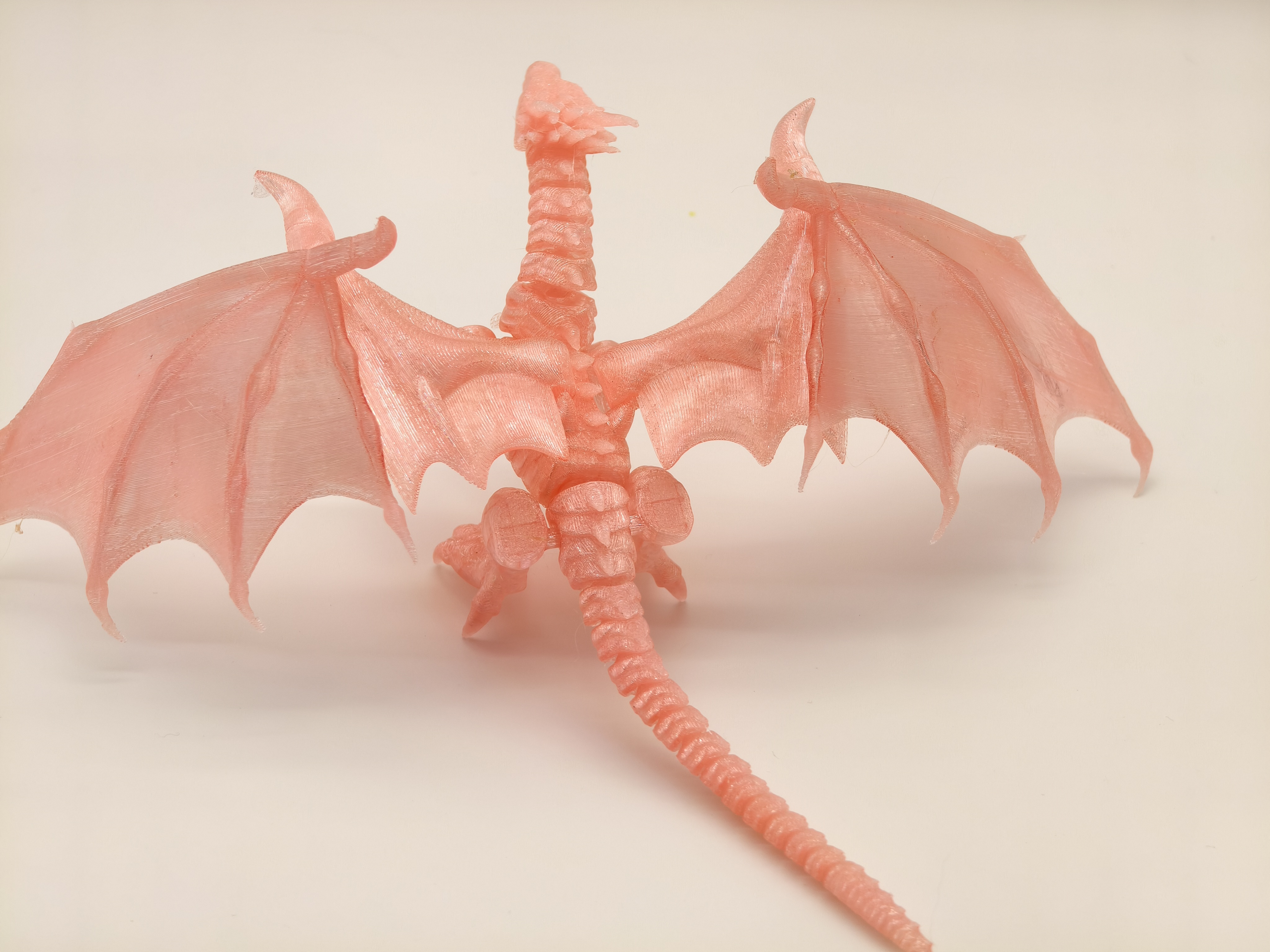 Miniatura 2 do modelo 3D 冰翼夜翼混血飞龙，无需支撑，翅膀加大，MINI可打