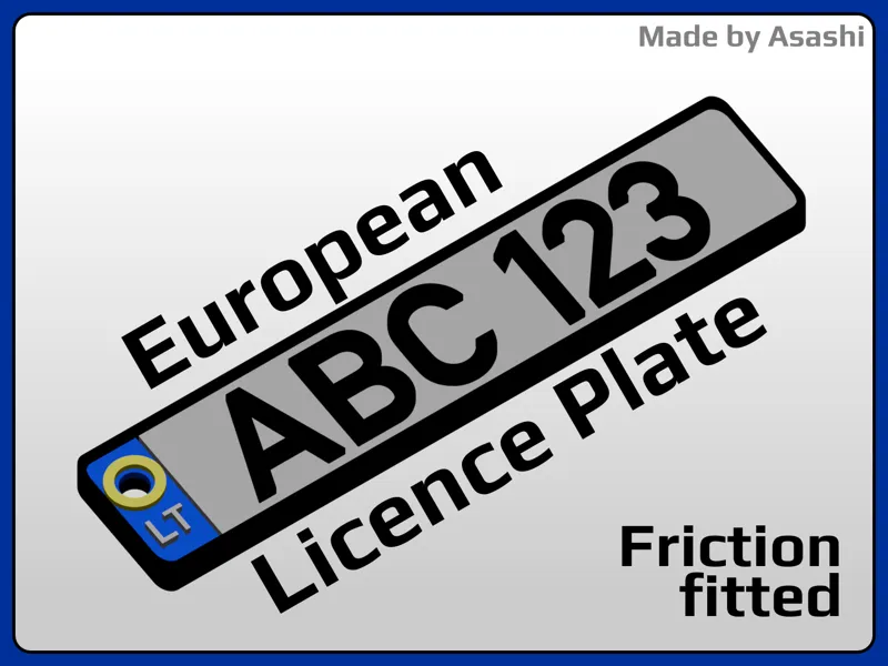 EU Licence Plate KeyChain