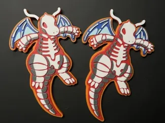 Pokemon Dragonite Skull Refrigerator magnet快龙冰箱贴