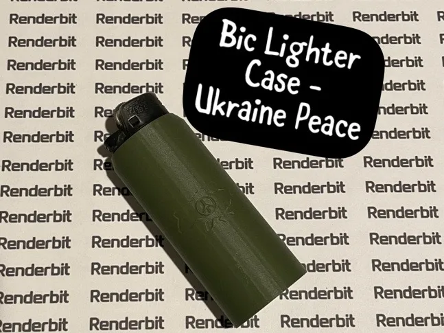 Bic Lighter Case - Ukraine Peace