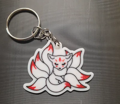 Kitsune Keychain