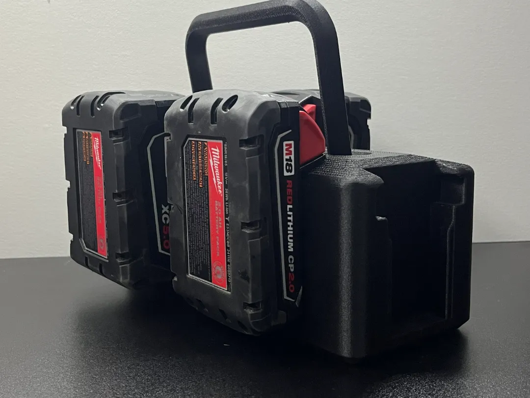 Caddy/Support De Batterie Pour 6 Batteries Milwaukee M18 - Range-batterie Mural
