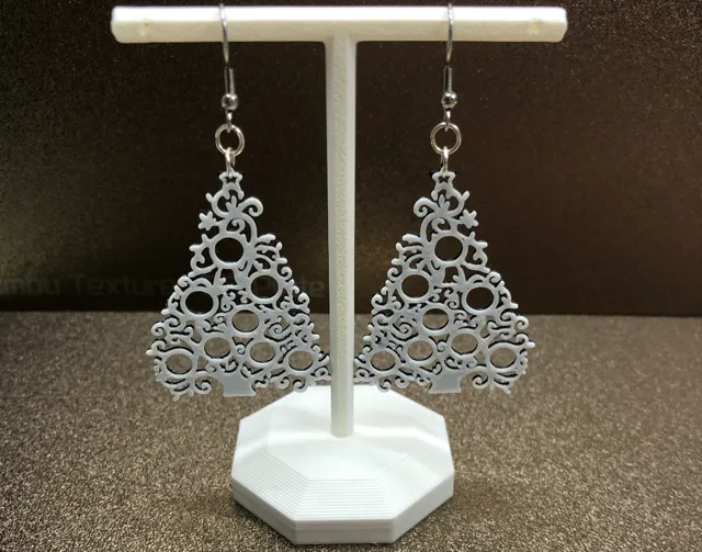 Christmas tree earrings no AMS