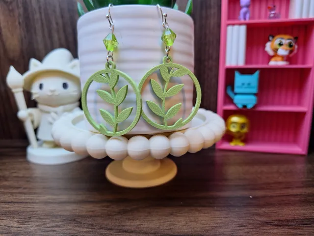 Boho Botanical Geometric Earrings