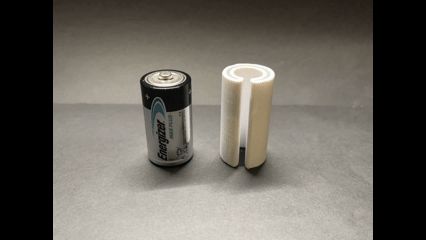 AA to C type battery sleeve 