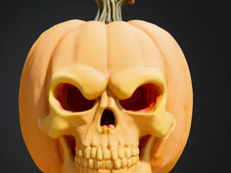 Pumpkin Skull