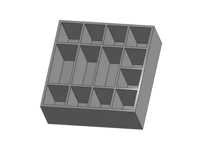 15x15cm Box Organizer (13 slots)