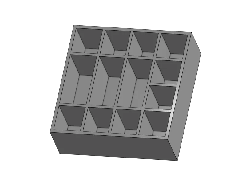 15x15cm Box Organizer (13 slots)