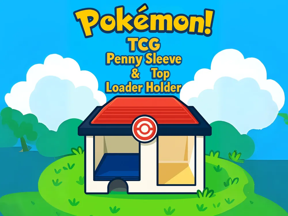 PokéStop-Inspired Penny Sleeve & Top Loader Holder - Free 3D Print ...