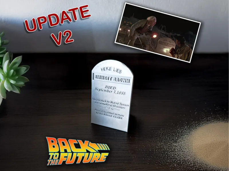 Tombstone Emmett Brown - Back to the Future 3