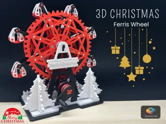 3D Christmas Ferris Wheel