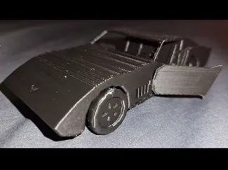 Car with movable tires and doors (Print-in-Place)