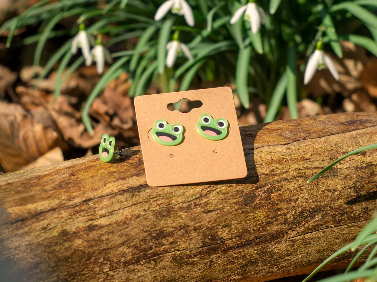 Froggo Stud Earring view 3