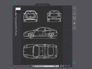 Fiat Coupe Wall Art